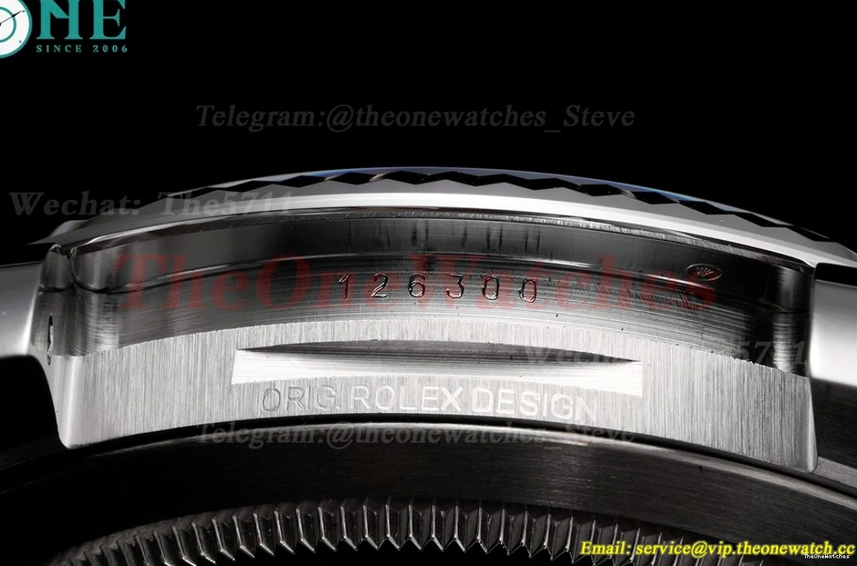SS King 904L Dial Jubilee 41mm Black 126300 SS VR3235 Datejust 0502